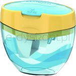 Keyroad Temperówka plastikowa, pastel, potrójna, z pojemnikiem, blister, mix kolorów - 4