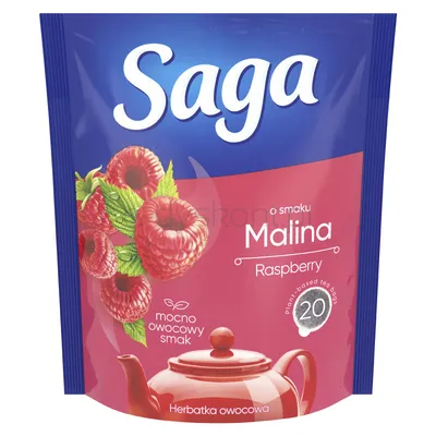 Saga Herbata owocowa Malina 20TB x 1,7G