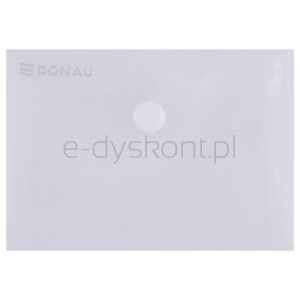 Donau Teczka kopertowa zatrzask, PP, A7, 180mikr., transparentna