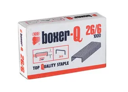 Ico Boxer Zszywki 26/6, Galwanizowane, 1000Szt. 