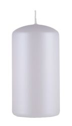 Donau HOME Świeca słupek Standard Lakier, 60x115mm, biały metaliczny mat