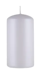Świeca słupek DONAU HOME Standard Lakier, 60x115mm, biały metaliczny mat