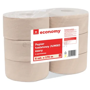 Tge Papier Toaletowy Jumbo Szary 6X170 Metrów
