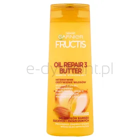 Garnier Fructis Oil Repair 3 Butter Szampon Wzmacniający Do Włosów Bardzo Suchych I Zniszczonych 400 Ml