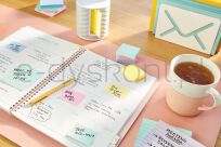 Post-It  Karteczki Samoprzylepne (653Cy-Vp20), 38X51Mm, (16+4)X100 Kart., Żółte, 4 Bloczki Gratis - 6