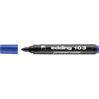 Edding Marker permanentny e-103 niebieski [BIURO]