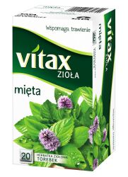 Vitax Herbata Zioła Mięta 20 Torebek X 1,5G