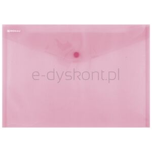 Donau Teczka kopertowa zatrzask, PP, A4, 180mikr., czerwona