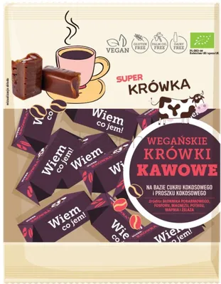 Super Fudgio Krówki Wegańskie Kawowe  Bio 150 G