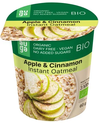 Owsianka Z Jabłkami I Cynamonem Pełnoziarnista Bio 60 G