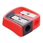 Keyroad Temperówka plastikowa, podwójna, 2 szt., blister, mix kolorów - 2