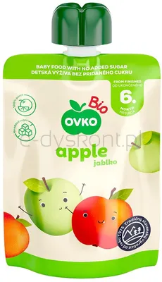 Ovko Przecier Jabłkowy Po 6 Miesiącu Życia Bio 90 G