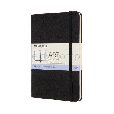 Moleskine Szkicownik M (11,5x18 cm), twarda oprawa, 88 stron, czarny