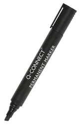 Q-Connect Marker Permanentny Ścięty, 3-5Mm (Linia), Czarny 