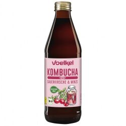 Voelkel Kombucha Wiśnia-Mięta Bio 330 Ml