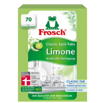 Frosch Tabletki Do Zmywarek Limonkowe Classic - 70 szt.