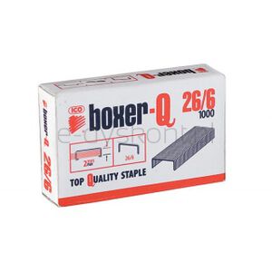 ICO Boxer Zszywki 26/6, galwanizowane, 1000szt.