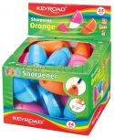 Keyroad Temperówka Orange, plastikowa, pojedyncza, z gumką, pakowane na displayu, mix kolorów - 2