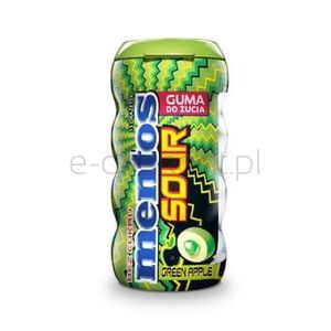 Mentos Sour Gum Greenapple Butelka 30G