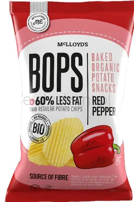 Bops Chipsy Ziemniaczane Pieczone Paprykowe Bezgl. Bio 85 G