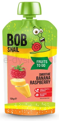 Smoothie banan- malina  bez dodatku cukru 120g