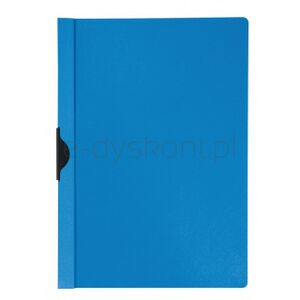 Q-Connect Skoroszyt z metalowym klipsem, PP, A4, 200/350mikr., niebieski