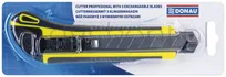 Nóż pakowy DONAU Professional, gumowa rękojeść, z blokadą, żółto-czarny - 3