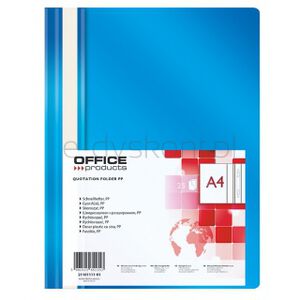 Office Products Skoroszyt, PP, A4, miękki, 100/170mikr., niebieski