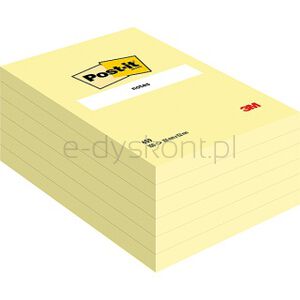 Post-It Karteczki samoprzylepne (659), 152x102mm, 1x100 kart., żółte