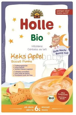 Kaszka mleczna pełnoziarnista ciasteczkowo-jabłkowa od 6 miesiąca życia BIO 250 g