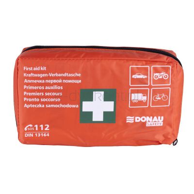 Donau Safety Apteczka samochodowa  materiałowa, DIN, pomarańczowa