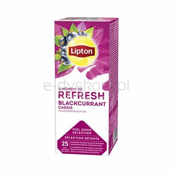 Lipton Herbata Feel Good Selection, Refresh, Czarna Porzeczka, 25 Kopert