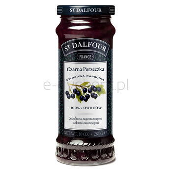 St.Dalfour Owocowa Rapsodia. Produkt owocowy z czarnych porzeczek słodzony zagęszczonymi sokami owocowymi 284 g