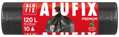 Alufix Worki na śmieci Profi, LDPE, 120l, 10 szt., czarne