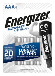 Energizer Bateria Ultimate Lithium, AAA, L92, 1,5V, 4szt.