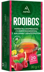 Astra Rooibos z maliną i grapefruitem 20 torebek