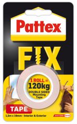Pattex Taśma dwustronna FIX, 1,5m x 19mm, 120kg