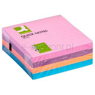 Q-Connect Kostka samoprzylepna 76x76mm, 1x320 kart., mix kolorów
