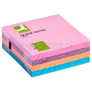Q-Connect Kostka samoprzylepna 76x76mm, 1x320 kart., mix kolorów