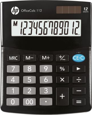Hp-Oc Kalkulator Biurowy 112/Int Bx, 12-Cyfr. Wyświetlacz, 125X101X33Mm, Czarny 