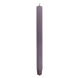 Świeca stołowa długa ryflowana DONAU HOME, 25x300 mm, 4 szt., jeżyna