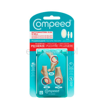 Compeed Plastry na pęcherze mix różne kształty 5 szt.
