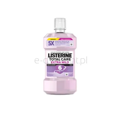 Listerine Płyn Do Płukania Total Care Extra łagodny smak 500 ml