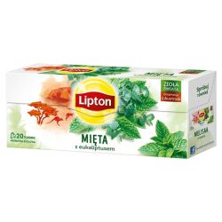 Lipton Herbata ziołowa, mięta z eukaliptusem, 20 torebek