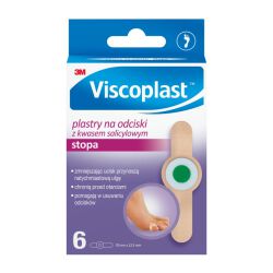 Viscoplast Plastry Na Odciski Z Kwasem Salicylowym,70X12,5Mm, Pudełko, 6Szt.