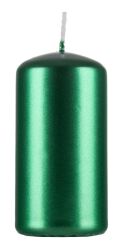 Donau HOME Świeca słupek Standard Lakier, 50x100mm, 4 szt., zielony metaliczny połysk