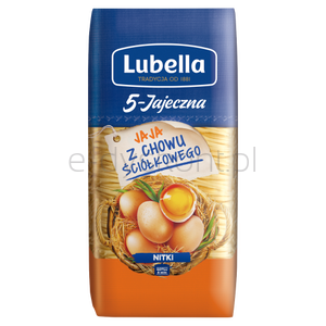 Lubella Makaron Jajeczna 5 Jaj Nitki 250 G