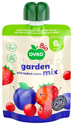 Ovko Przecier Mix Owoców Po 6 Miesiącu Życia Bio 90 G