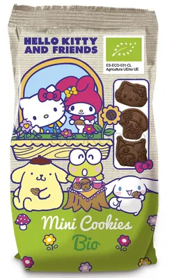 Mini ciastka kakaowe dla dzieci Hello Kitty BIO 100 g