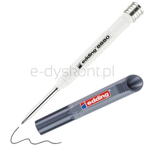 Ołówek budowlany e-8880 EDDING, do głębokich otworów, blister, grafitowy